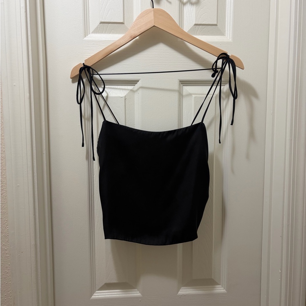 Urban Outfitters Black Smocked Top